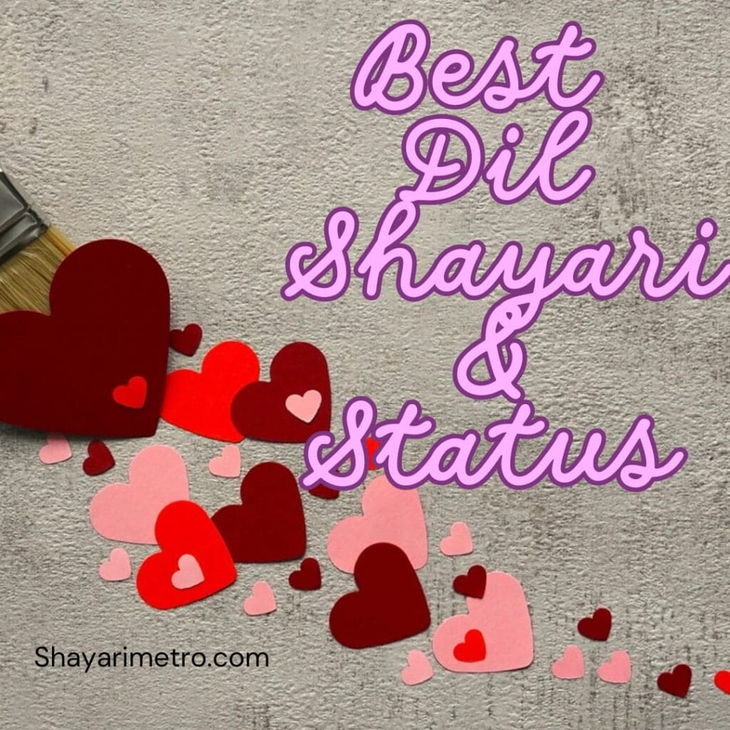 Best Dil Shayari & Status | Shayarimetro Best Dil Shayari & Status | Shayarimetro