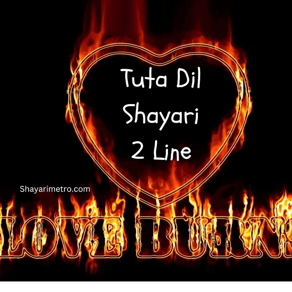 55+ Tuta Dil Shayari 2 Line | Broken Heart Shayari दिल टूटा शायरी