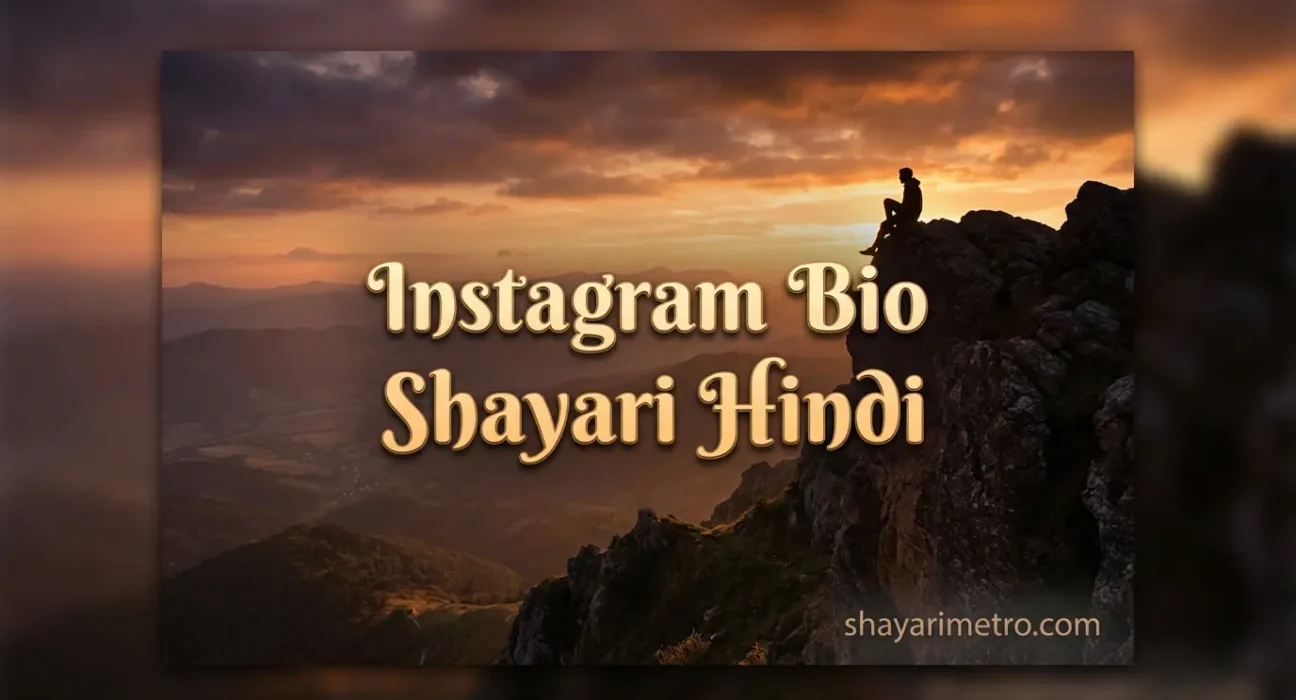350+ Beautiful Instagram Bio Shayari Hindi